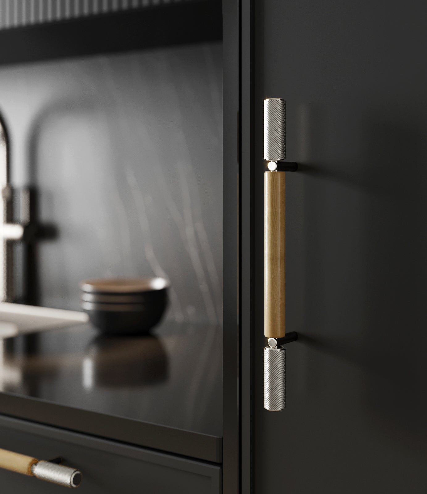 oak wood kitchen hardware