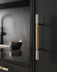 Barra de Elevación de Muebles ARTISAN / AP410 Plata y Madera de Roble