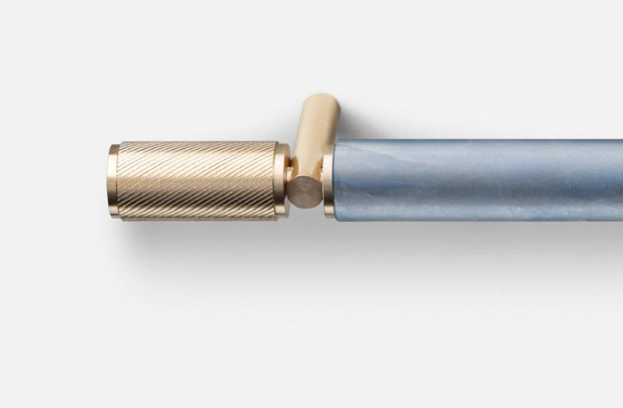 artisan luxury blue marble and gold furniture pull up bars