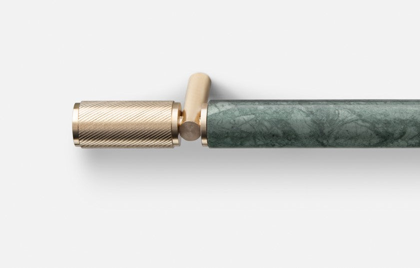 artisan premium green  marble and gold furniture pull up bars 
